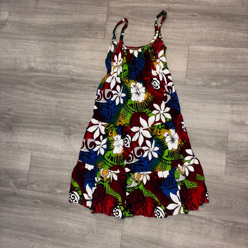 Floral Multicolor Woman’s Hawaiian Dress